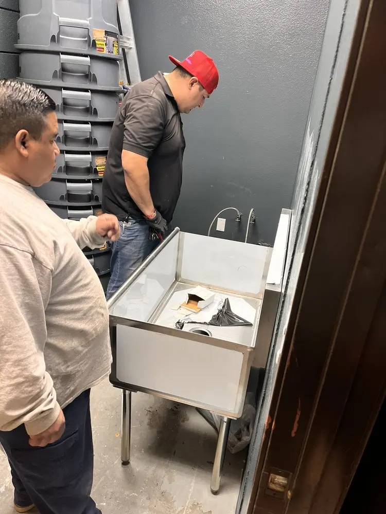 Commercial plumbing and sink installation in Superior